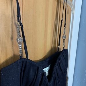 Black Glittery Dancing Dress